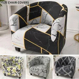 Chair Covers Elastic Sofa For Living Room ArmChair Tub Seat Slipcover Washable Couch Protector Coffee Bar El Home Decor