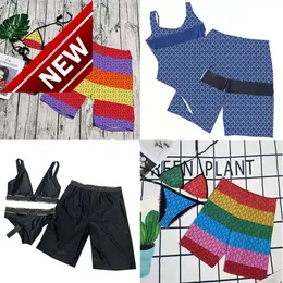 2024 New Fashion Designer Sexy Bikini Sets Cheap Trendy Couple Summer Swimsuit Men Swimming Trucks Textile Sports Beach Pants Women Bathing Suits For Couples Wear