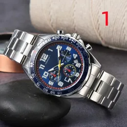 Начатые часы для Men 2022 Новые мужские часы All Dial Work Quartz Watch Высококачественные высококачественные бренды роскошного бренда хронограф Clock Steel и LE9394835