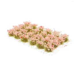 Dekorative Blumen Kunstgras gefälschter POGROA -Requisiten statische Büschel Pflanze künstliche Ornament Plastik DIY Miniatur Cluster Langlebig