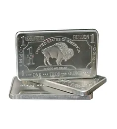 1 oz One Troy Ounce USA American Buffalo 999 Fine German Silver Bullion Bar 2723106