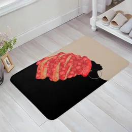 Carpets African Woman Bedroom Floor Mat Home Entrance Doormat Kitchen Bathroom Door Decoration Carpet Living Room Anti-Slip Foot Rug