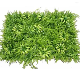 Fiori decorativi 1pc Turf artificiale 40x60 cm Grass Green Plach Square Plastica Decorazione di decorazioni per pareti per El Living Room Cafe