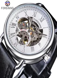 FORNING WHITE SILVER OROLOGIO OGNO ORCHIO OPERO MASCHIO MASCIO MEN039S MECCANICI OROLOGI MECCANI