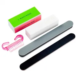 5pcs Arquivos de unha Buffer de lixamento de unhas Professores de unhas profissionais maquiagem Manicure Pedicure Conjunto de pincéis de unhas Extensão de ferramentas Conjunto de extensão