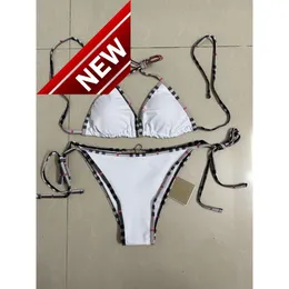 2024 Ny modedesigner Sexig bikini -uppsättningar billiga baddräkt Kvinnor Vintage Thong Micro Cover Up Womens Bikini Set Tryckt baddräkter Summer Beach w