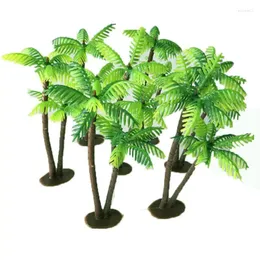 Decorative Flowers Bonsai Artificial Plants Mini Coconut Tree Aquatic Simulation Trees Aquarium Landscaping Props Garden Decoration FZ127