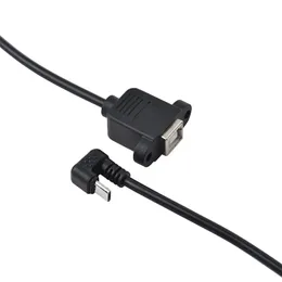 2024 Новый USB 2,0 B Женский сокет-сканер панели принтера, установленная на USB Micro B 5-контактный 90-градусный мужской кабель Лучшее качество 30 см для USB-принтера