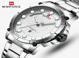 Nowe zegarki luksusowa marka NaviForce Men Sports Watches Waterproof Full Steel Quartz Men039s zegarek wojskowy Relogio Masculino3568195