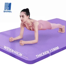 NBR 15mm Kalın Yoga Mat Antislip Battaniye Ev Salonu Spor Sağlığı Kilo Fitness Mats Egzersiz Pedi Kadınlar İçin Egzersiz Pedi 240402