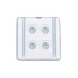 Dental Lab, Porcelain Mixing Watering Moisturizing Plate 2/4 Slot Ceramic Palette with Cover- plate with cover- plate with cover