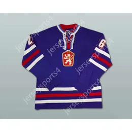 Gdsir Custom Purple 26 Peter Stasy Tschechoslowakia Hockey Trikot