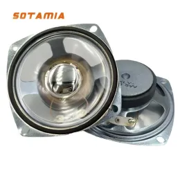 Hoparlörler sotamia 2pcs 3 inç şeffaf su geçirmez ses hoparlör boynuzu boynuz 8 ohm 5w diy açık alarm mini hoparlör ev sineması