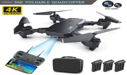 5GスマートポジショニングGPSドローン4K航空写真折りたたみドローンHDデュアルカメラ長耐久性Quadcopter Toy Remote Control Air9807396