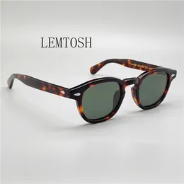 Johnny Depp Lemtosh occhiali da sole polarizzati uomini occhiali da sole donna marca di lusso marchio vintage acetato telaio occhiali 240327