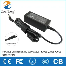 Fall 19V 1.75A 33W 4,0*1,35 mm AC Laptop Charger Power Adapter för ASUS ADP33AW S200E X202E X201E Q200 S200L S220 X453M F453 X403M