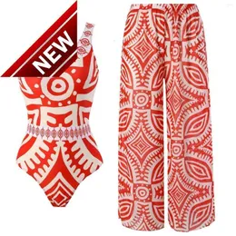 2024 neuer Modedesigner sexy Bikini Sets billige Frauenankunft Push Up One -Tiefe Badeanzug Rüsche Strand Wickel Wickelrock Deckung Sexy Sarong Plage