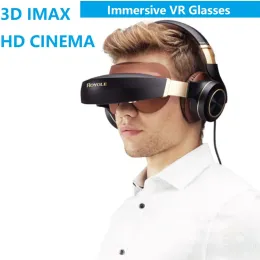 안경 새로운 3D IMAX HD 거대한 화면 VR 가상 현실 안경 개인 시네마 스테레오 헤드셋 조절 가능한 Interpupillary 거리 헬멧