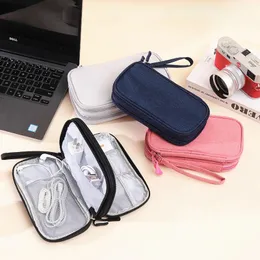 1pc Seyahat Taşınabilir Dijital Ürün Depolama Çantası USB Veri Kablosu Organizatör Kulaklık Kablo Çanta Şarj Hazine Kutusu Çantası