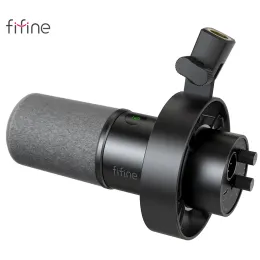 마이크 FIFINE USB/XLR 충격 마운트 터치 매트 헤드폰 잭 볼륨 제어 PC 또는 사운드 카드 녹음 K688