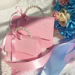 Opakowanie prezentów rmtpt 10pcs/działka przenośna impreza ślubna pudełka cukierki Baby Shower Bag