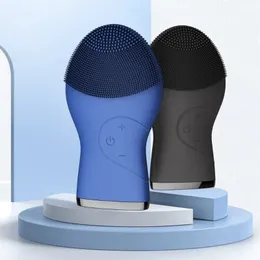 2024 Elektronisk silikon ansiktsvattentät ansikte Sonic Cleansing Brush USB Electric Cleansing Ansiktsborste för man-USB-uppladdningsbar elektrisk ansiktsborste