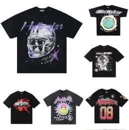 Camisetas masculinas de alta qualidade masculas camaristas de camisa hellstar de mulher para homens roupas de verão casais de algodão camiseta casual camisetas de manga curta