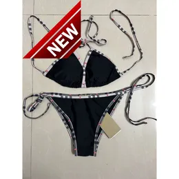 2024 Ny modedesigner Sexig bikini -uppsättningar billiga baddräkt Kvinnor Vintage Thong Micro Cover Up Womens Bikini Set Tryckt baddräkter Summer Beach Wear