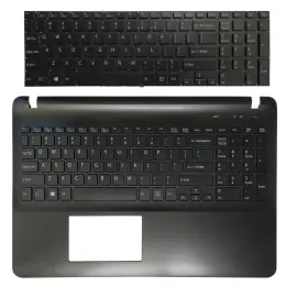 Frames New Backlit Us Keyboard for Sony Vaio Svf151 Svf152 Svf15 Fit15 Svf153 Svf1541 Svf152a29v Svf1521ecxw with Palmrest Upper Cover