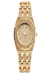 Armbandsur Luxury Full Stones Diamond Women Watch Quartz Bling Ice Out For Lady Dress Wrist Watches Montre Femme Relogio8138235