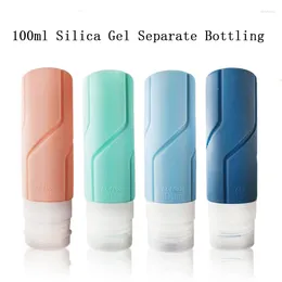 Bottiglie di stoccaggio 100 ml morandi a colori silicone da viaggio da viaggio set di bottiglie 1/4/16pcs lozione per profumo strumento di lavaggio per le donne regalo per le donne