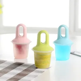 Mini -Eis Eis am Stiel Schimmel Ice Cream Ball Lolly Maker Hailliktel Formen Baby Obst Shake Eisform DIY Hausgemachte Eis Pops Form