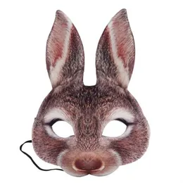 Maska Rabbit Mask Party Animal Mask Halloween Easter Mardi Carnival Cartoon Eva Mask