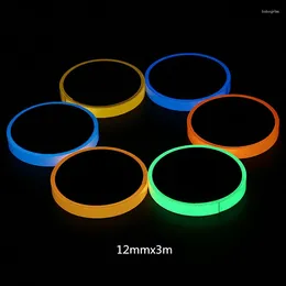 Adesivi per finestre Colore spontanea striscia luminosa fluorescente AVVISO AVVISO Sicurezza Sicurezza Decorazione per la casa 12 mmx3m