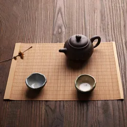 Настольные коврики натуральный бамбук -бегун Plactemat Tea Pad для обеденного коврика в кухонных аксессуарах