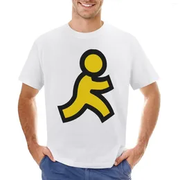 Herrtankstoppar Little Yellow Running Man America Online Aol T-shirt Anime Sweat Clothes Edition Workout Shirts For Men