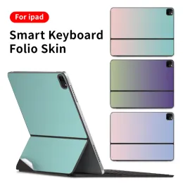 SKINS Film na 2020/2021/2022 iPad Pro6/5/4/3/2 Smart Keyboard Folio Gradient Skin Sticker 11 cali/12,9 cala ochronne okładki klawiatury