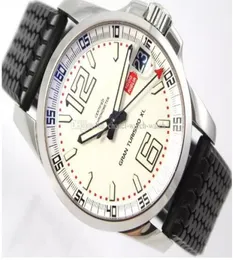 2020 Miglia White Dial Men039s自動ムーブメントウォッチステンレス鋼メンズスポーツリストウォッチラバーストラップ6921380