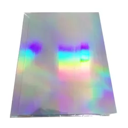 A4 Blank Hologram Silver Sticker Label Papel para Laseruv Printer Professional Camada Especial 240323