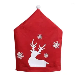 Chair Covers Christmas Back Cover Decorative Bells Elk Protector Supplies Home Banquet Conference Decor