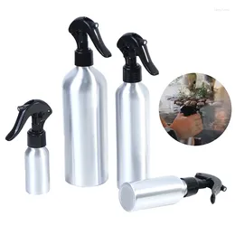 Bottiglie di stoccaggio 1pc 100-500 ml bottiglia in alluminio spruzzo spray a spruzzo vuoto Spruzzatore di acqua ricaricabile