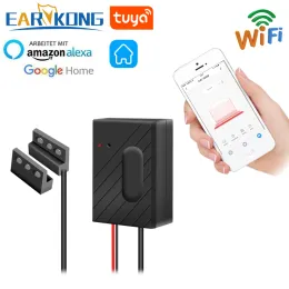 Detector Earykong Wi -Fi 차고 도어 오프너 Smart Garage Alexa Echo Google Home Smart Life Tuyasmart App iOS Android USB 5V와 호환됩니다.