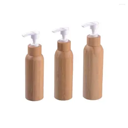 Lagringsflaskor Essential Oil Bottles15 ml 30 ml 50 ml Amber Glass Bottle Bamboo Covered Cosmetic Packaging Container