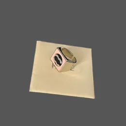 Hurtowy projektant ringu puste platowane złotą litery pierścionki otwierające dla kobiet klasyczne purecolor sport luksusowe męskie pierścienie nowe ZH212 H4