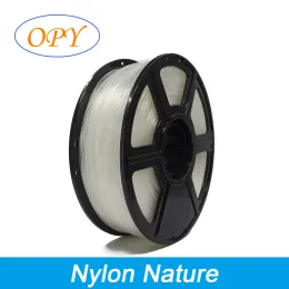 Fall Nylonfilament PA66 3D -skrivare 1,75 mm 1 kg plast Naturmaterial 10m 100 g prov