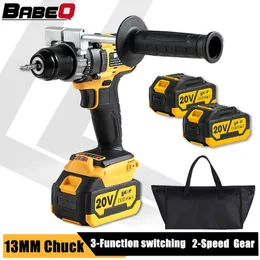 2MM Unress Electric Impact Drill 3 in 1 cordless screwdriver 180nm Torque for Makita1821V Protect Power Tools 240402