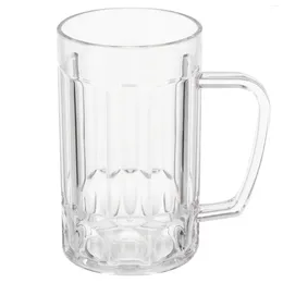 Wine Glasses 460 Ml Wiskey Transparent Beer Mug Drink Cup Milk Handlegrip Plastic Material Man