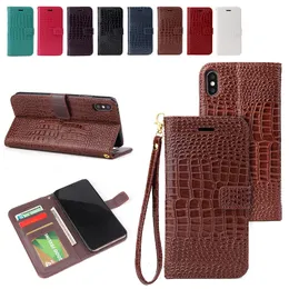 Designer Mode Clamshell Phone Leder Back Wallet Hülle für iPhone 15 Pro Max 14 13 12 11pro Max Neue Alligator -Klapphülle