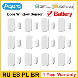 Детектор AQARA DOURE DENSOR SMART WINDOW DOOR MAGNET Интеллектуальное устройство домашней безопасности Zigbee Беспроводное управление Mi Home Mijia приложение HomeKit