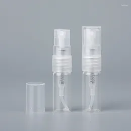 Lagringsflaskor 8/16st 2 ml mini parfymflaska glas spray påfyllningsbara tomma kosmetiska behållare bärbara finfördelare